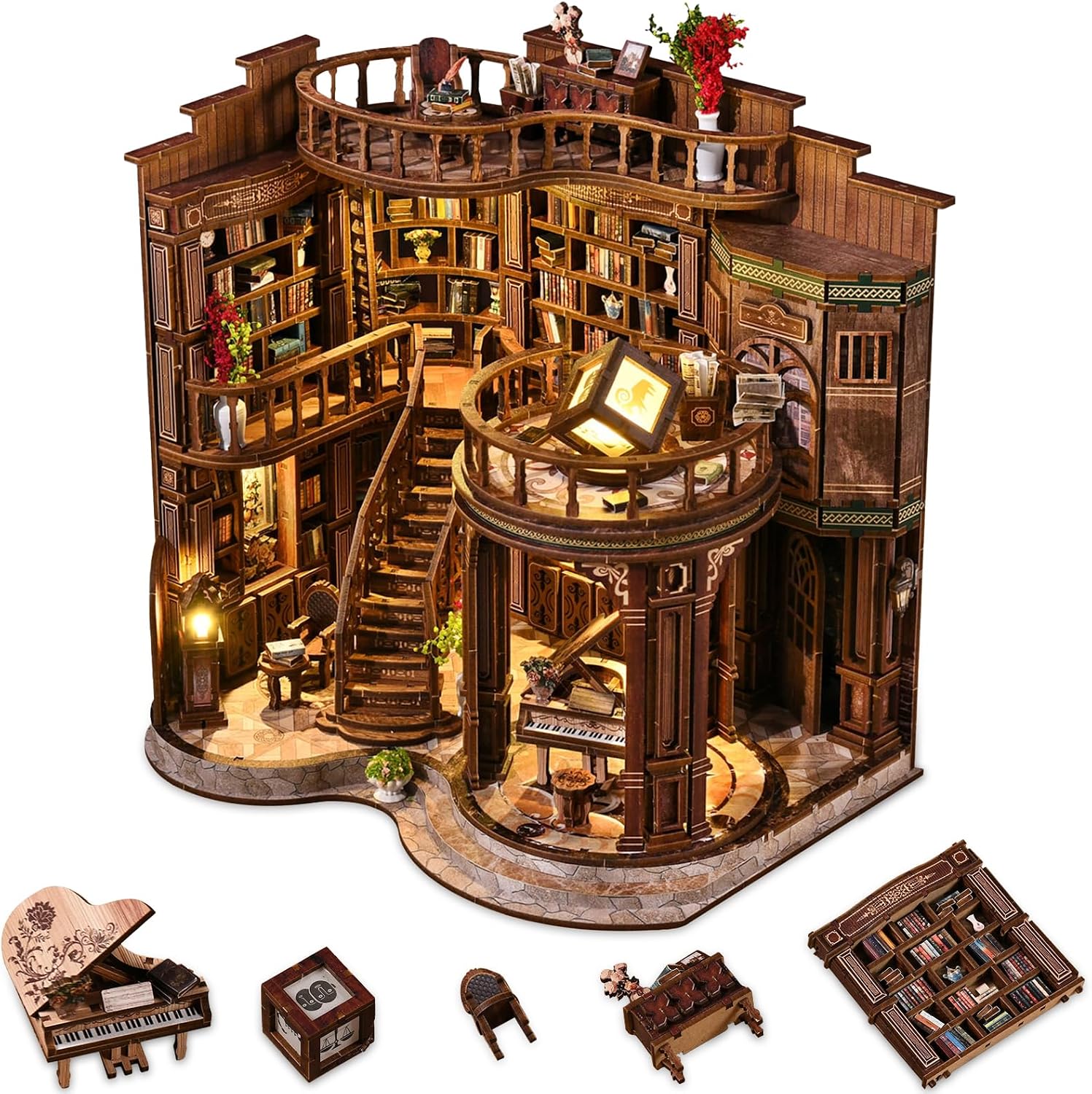 Book Nooks for Adults DIY Miniature Dollhouse BookNook Kit Dream Booktore
