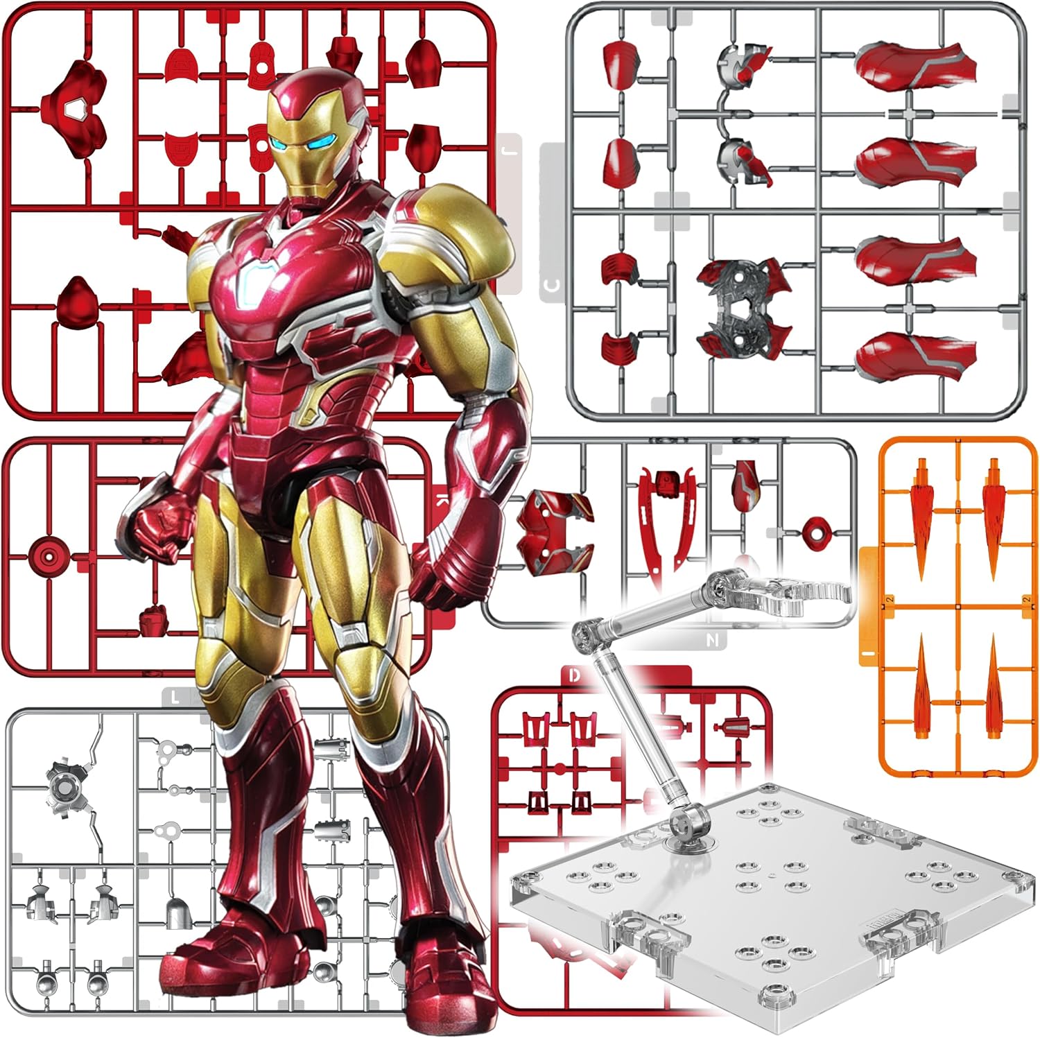 BLOKEES Champion Class Marvel Infinity Saga Iron Man Articulated Model Kit